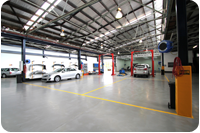 Panel beaters shop in Mlebourne